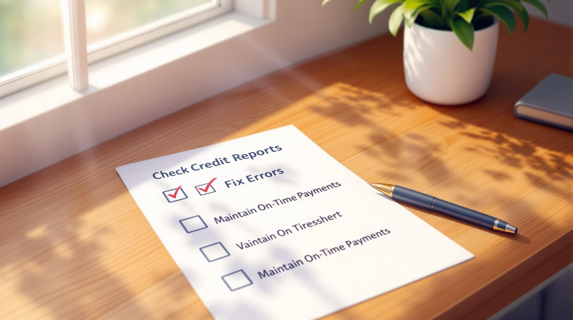 Credit Score Improvement Checklist for Beginners